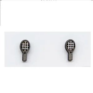 Tennis Heart and Racquet Earrings
