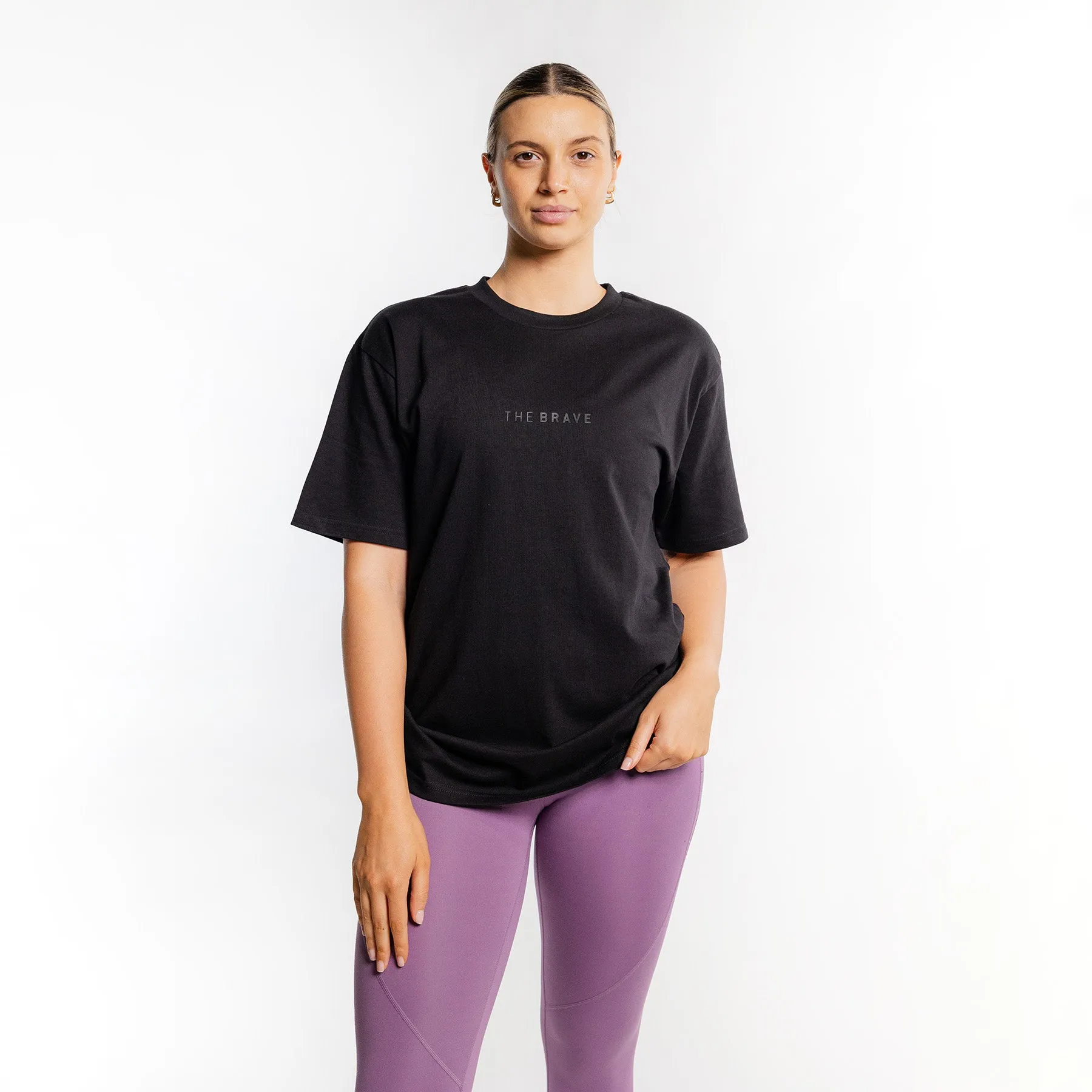 THE BRAVE - LIFESTYLE OVERSIZED T-SHIRT - BLACK
