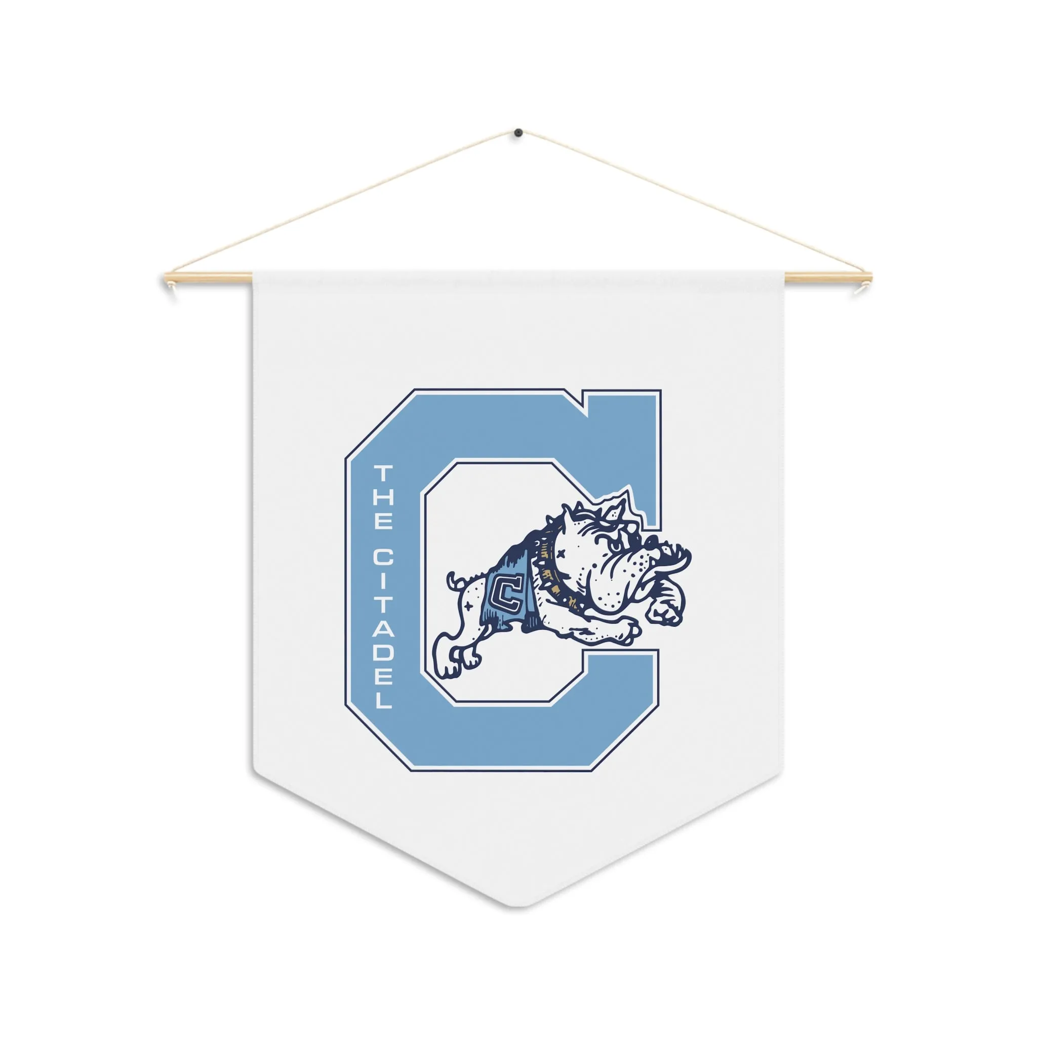 The Citadel, Vintage C, Jumping Bulldog Pennant