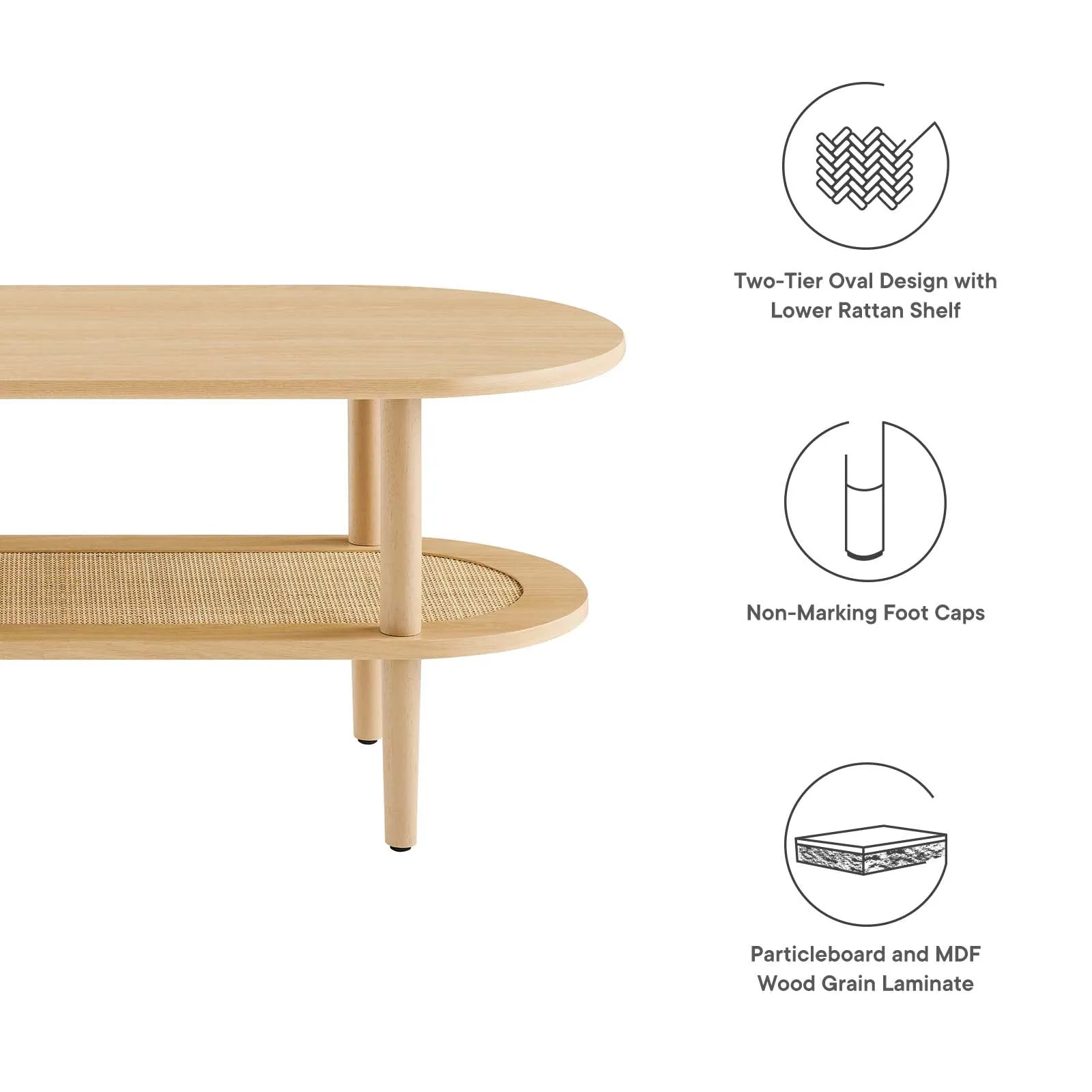 TORUS OVAL COFFEE TABLE