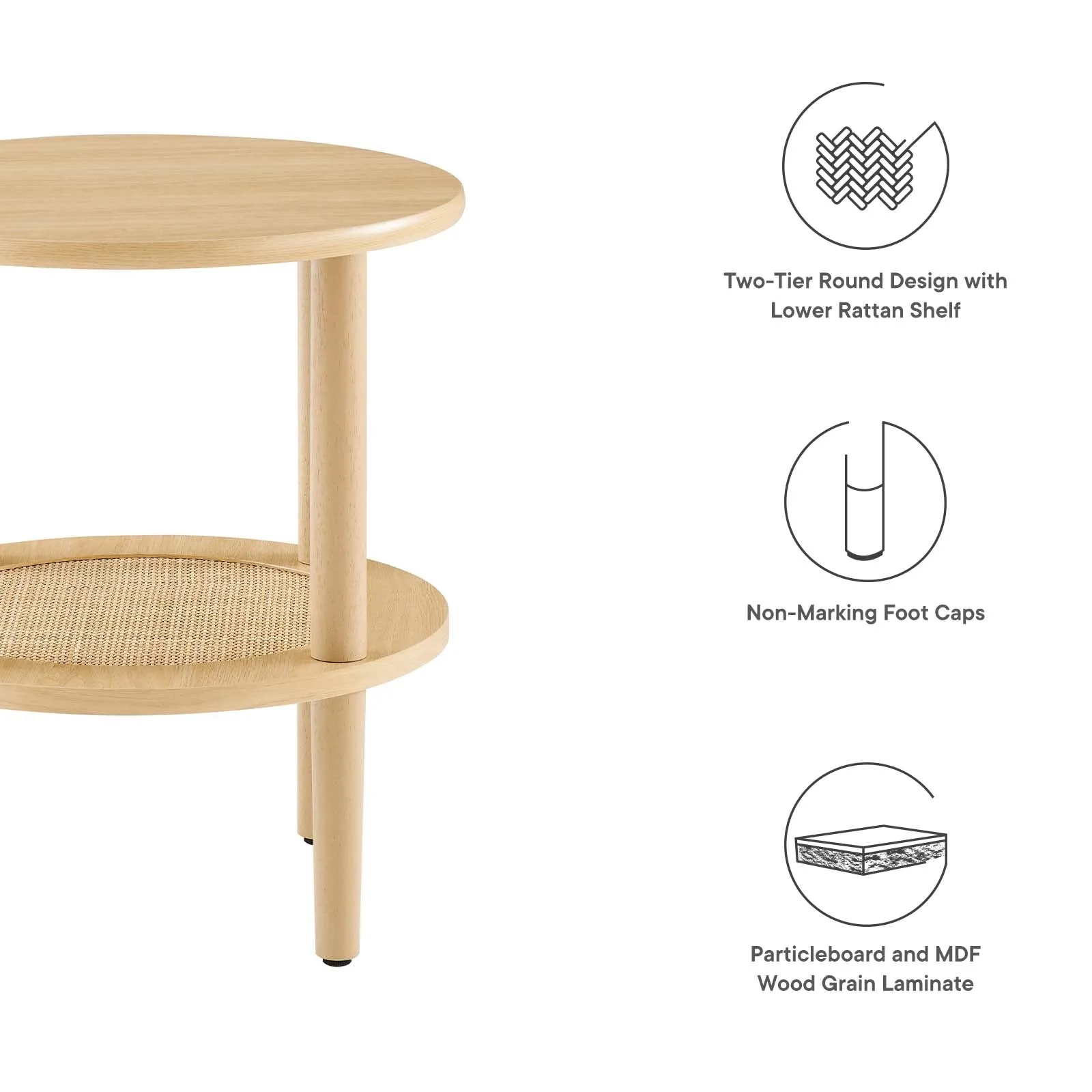 TORUS ROUND SIDE TABLE
