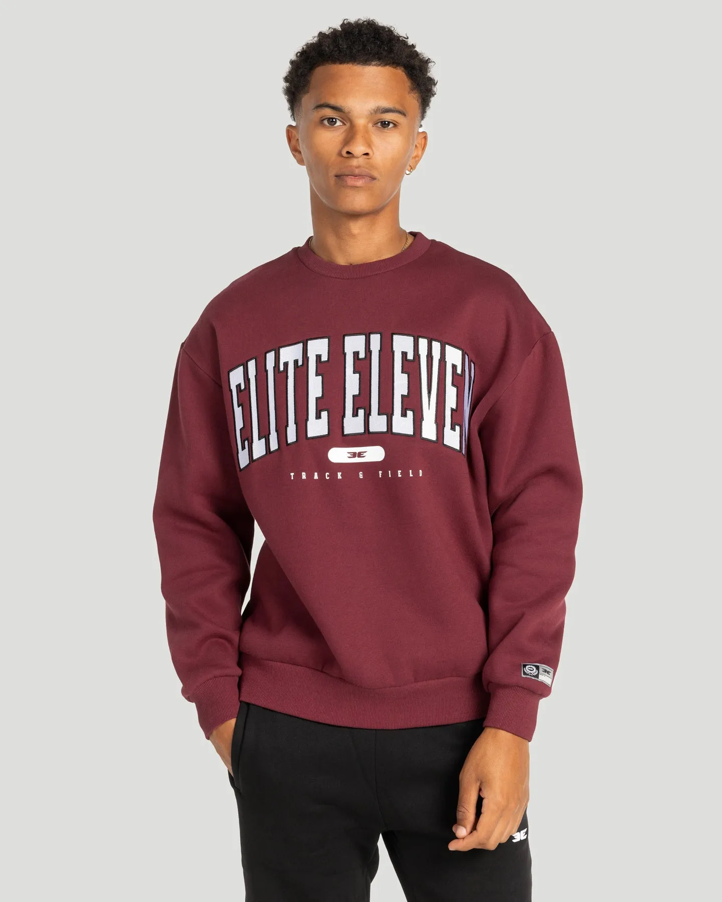 Track & Field Crewneck - Burgundy