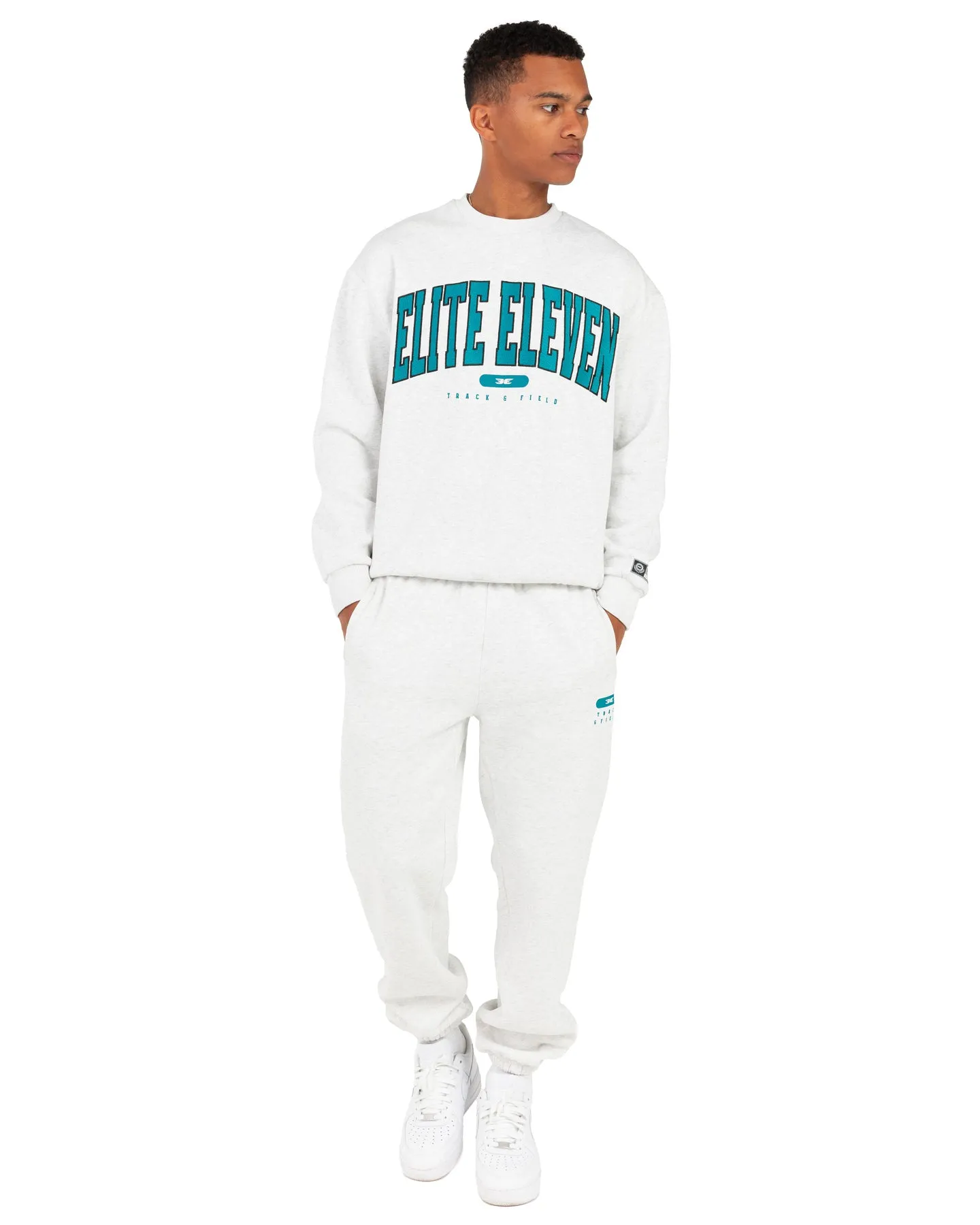 Track & Field Crewneck - Polar Grey