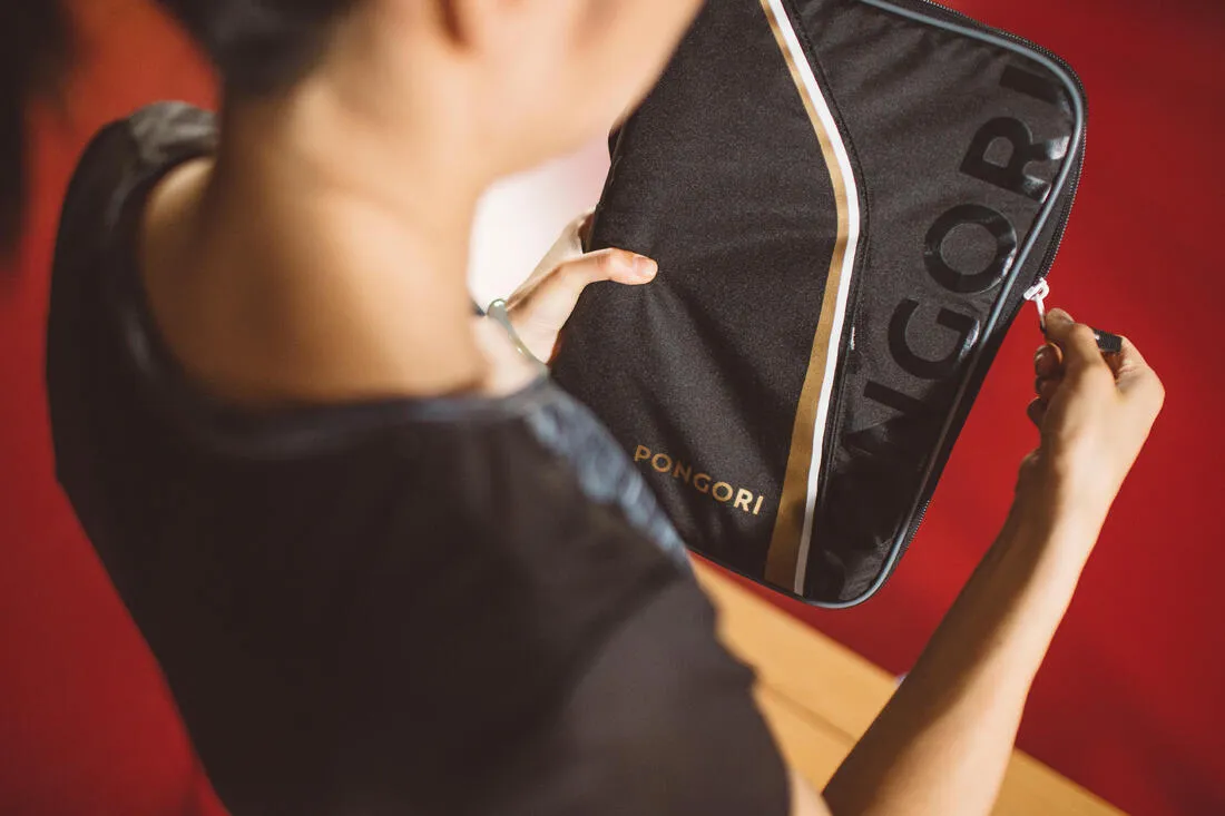 TTC 900 Table Tennis Bat Cover - Black/Gold