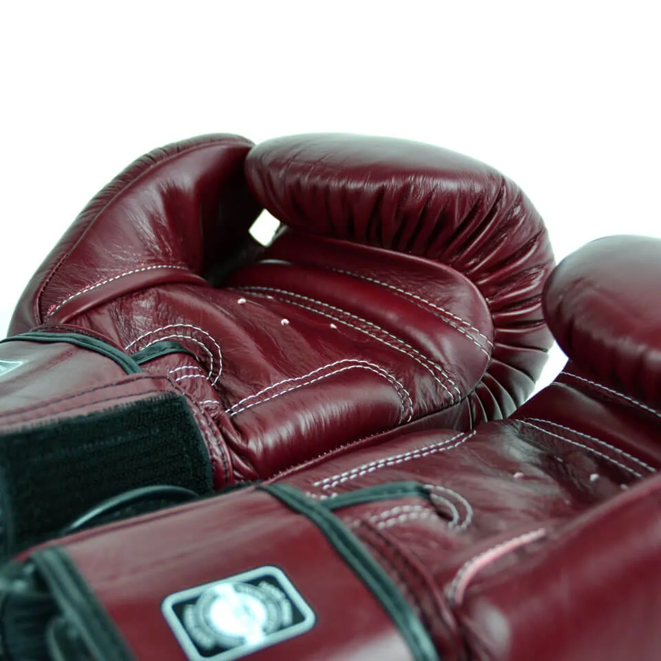 Twins BGVL3 Velcro Boxing Gloves Maroon