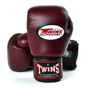 Twins BGVL3 Velcro Boxing Gloves Maroon