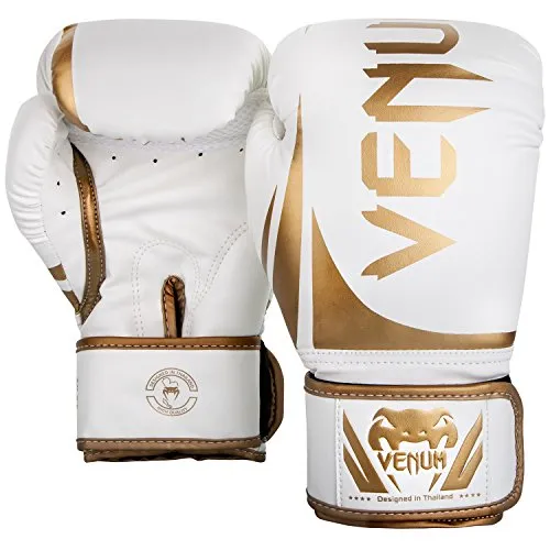 Venum Challenger 2.0 Boxing Gloves - 14 oz, White/Gold, 14 oz