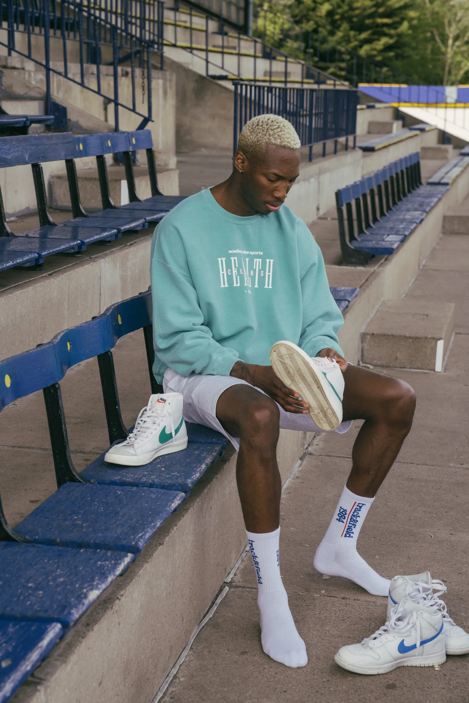 Vice 84 'Track&Field' Socks - White