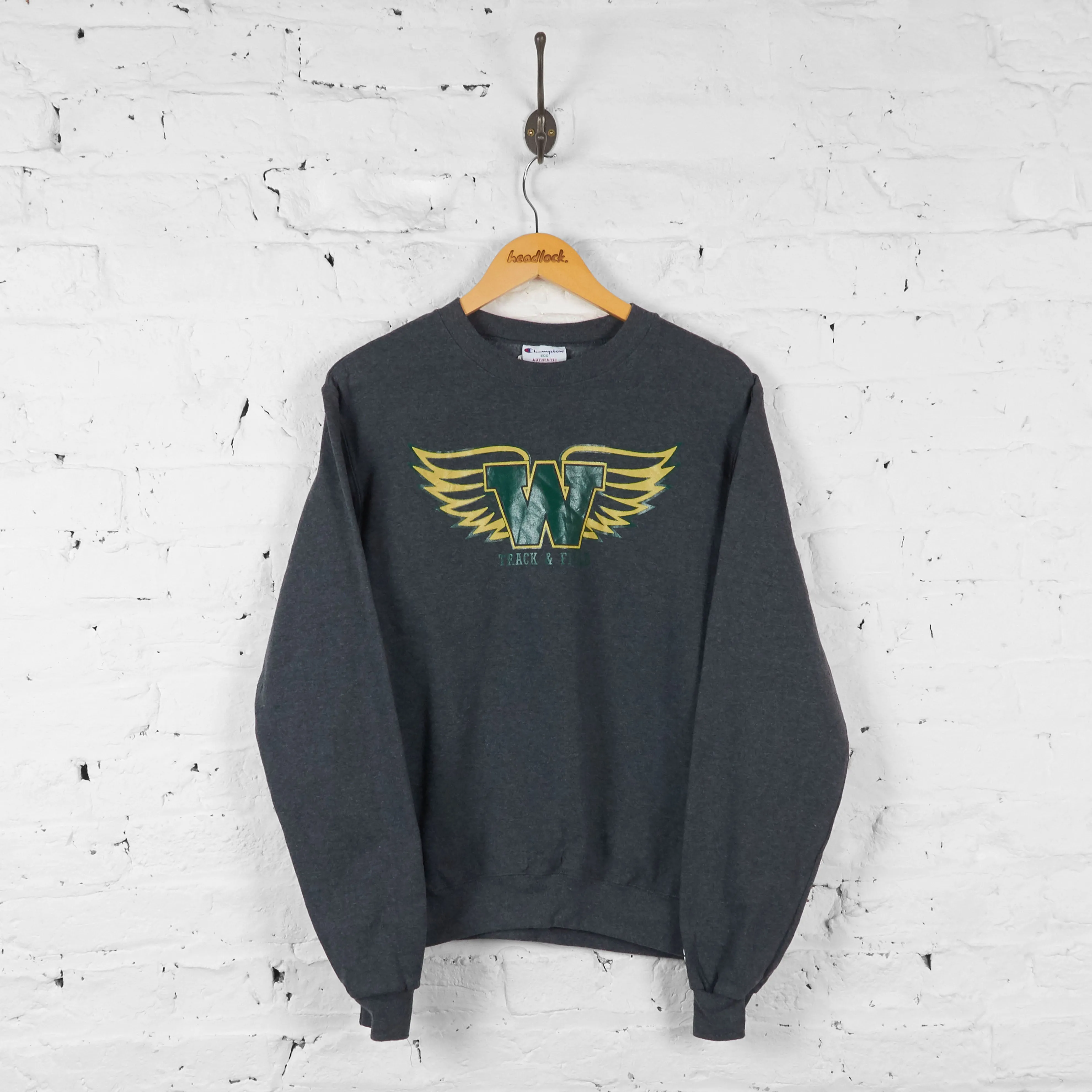 Vintage Champion Sweatshirt - Grey - S
