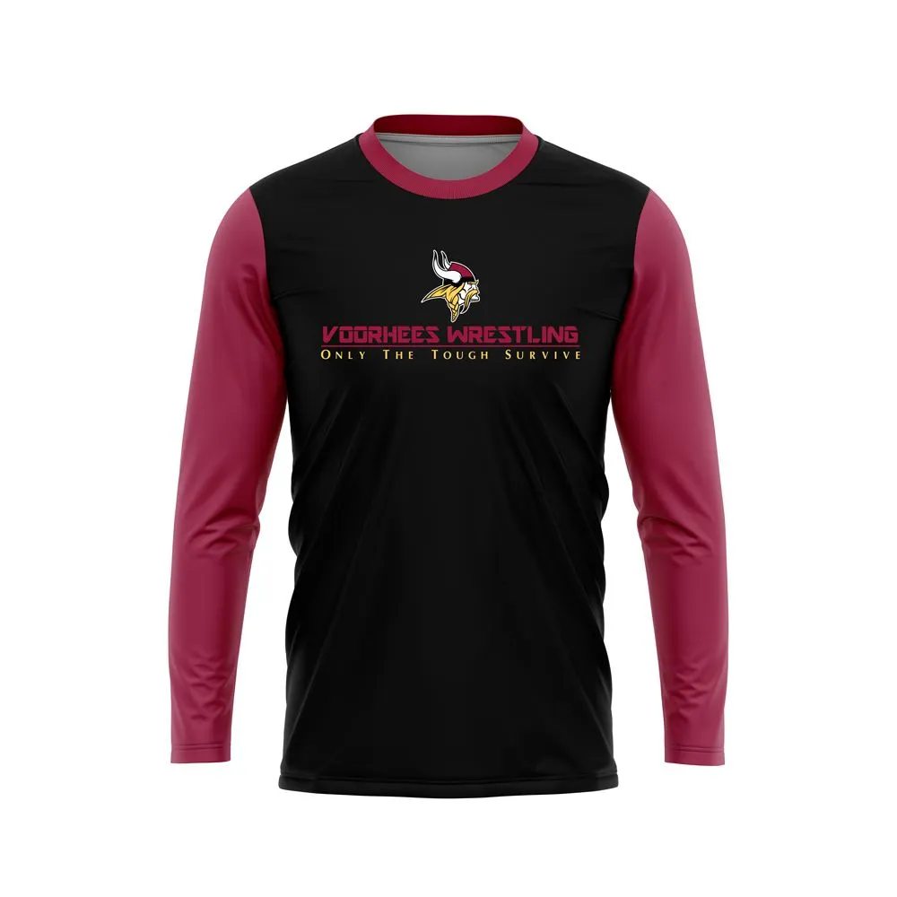 VOORHEES WRESTLING Sublimated Long Sleeve Jersey