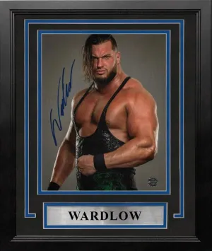 Wardlow Studio Pose Autographed Signed AEW Wrestling 8x10 Framed Photo JSA PSA