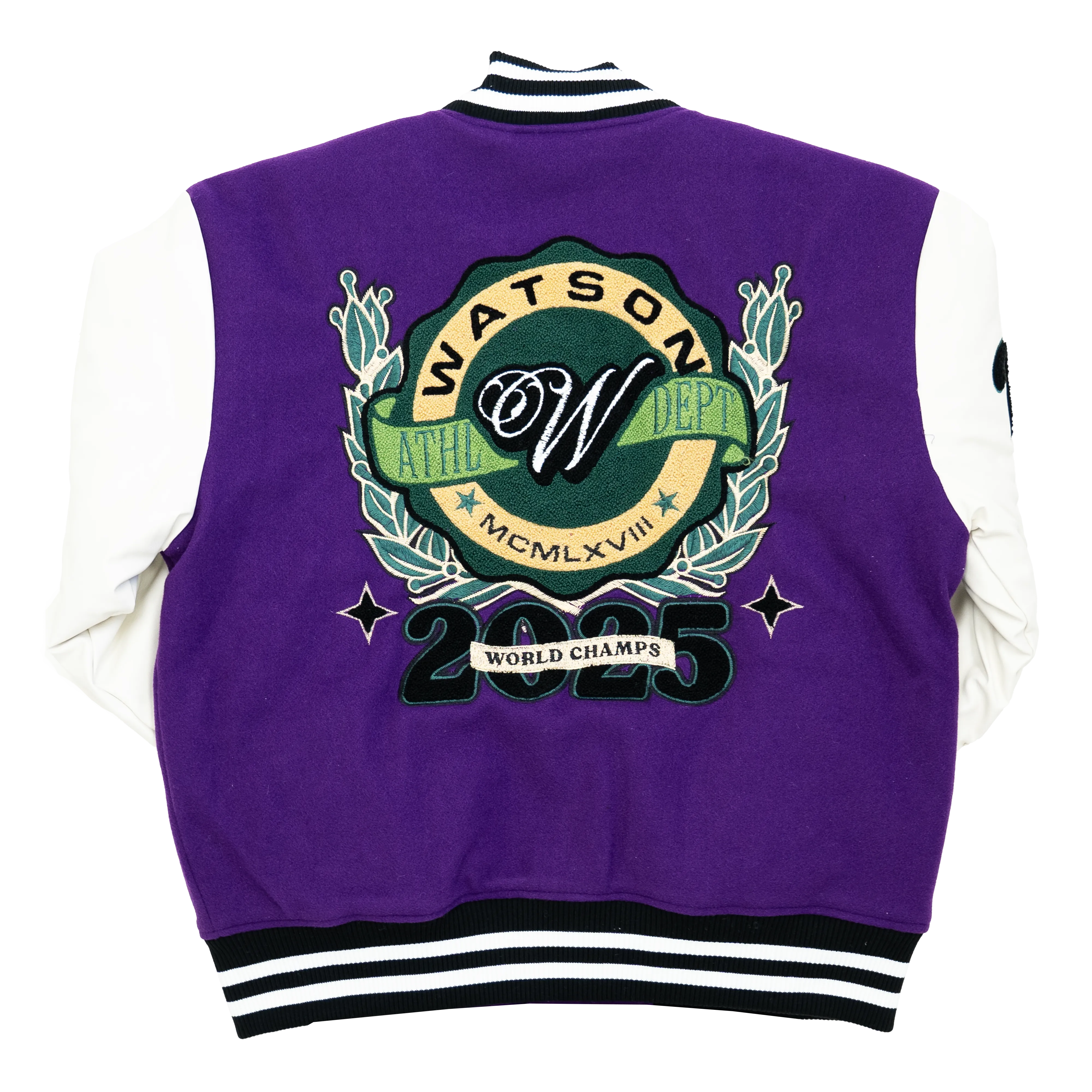 WATSON ATHLETIC DEPARTMENT VARSITY JACKET (PURPLE)