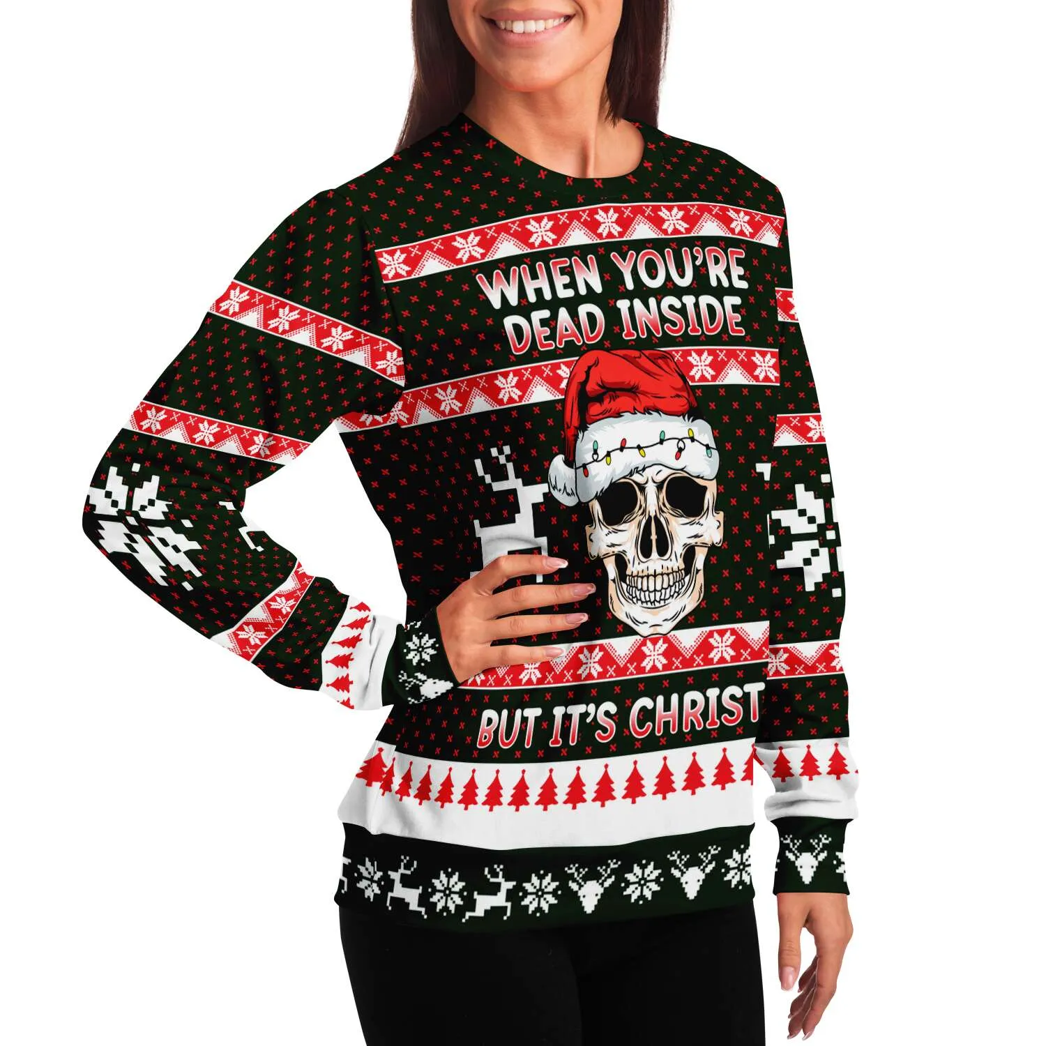 When you're dead inside - Athletic Sweatshirt