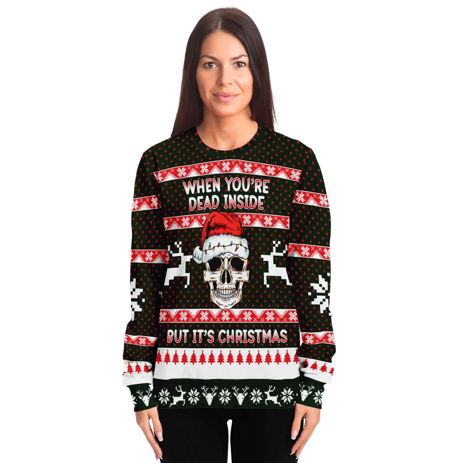 When you're dead inside - Athletic Sweatshirt