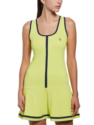 Women's Drop Waist Color Block Tennis Dress