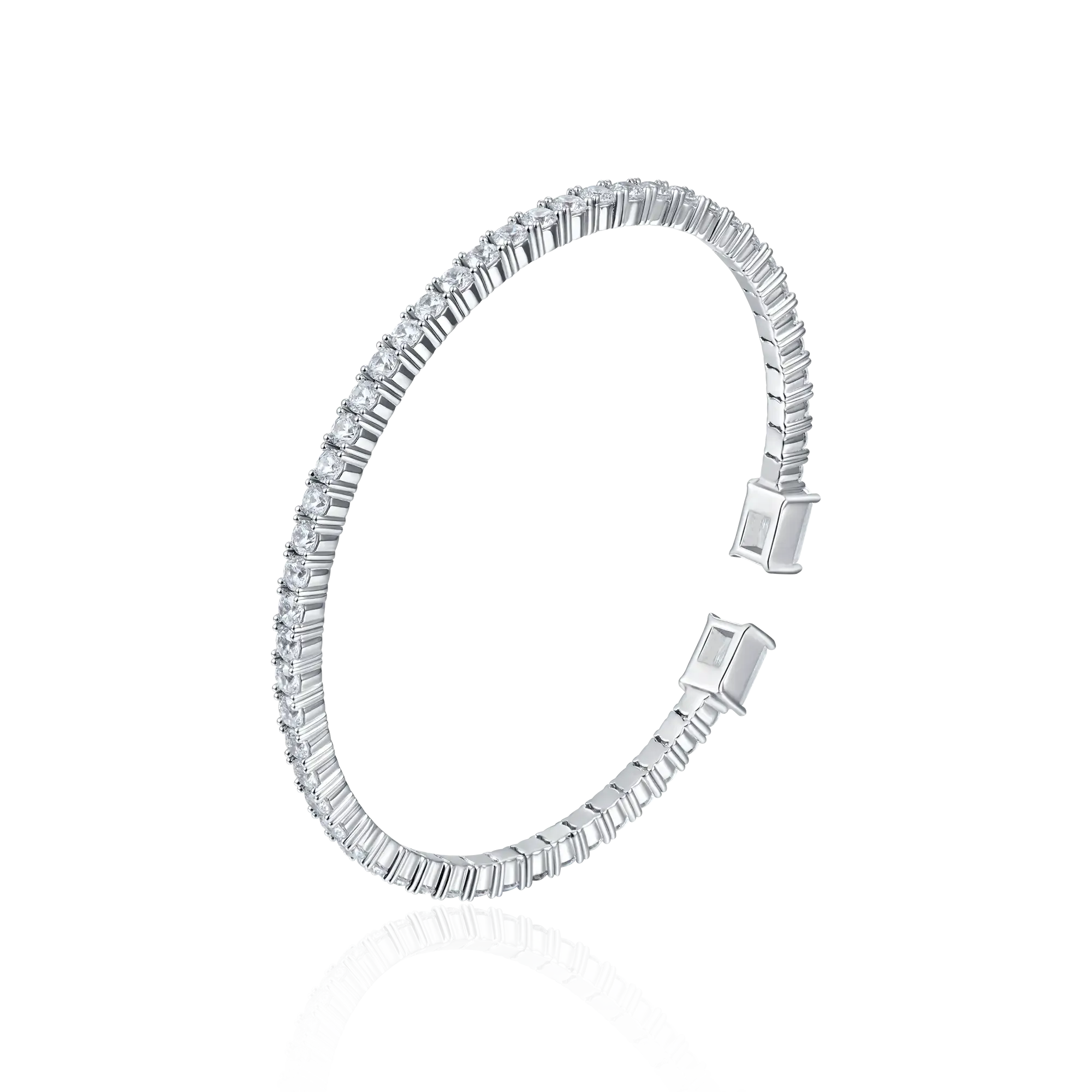 Women's Multiple Spring Tennis Bangle Bracelet