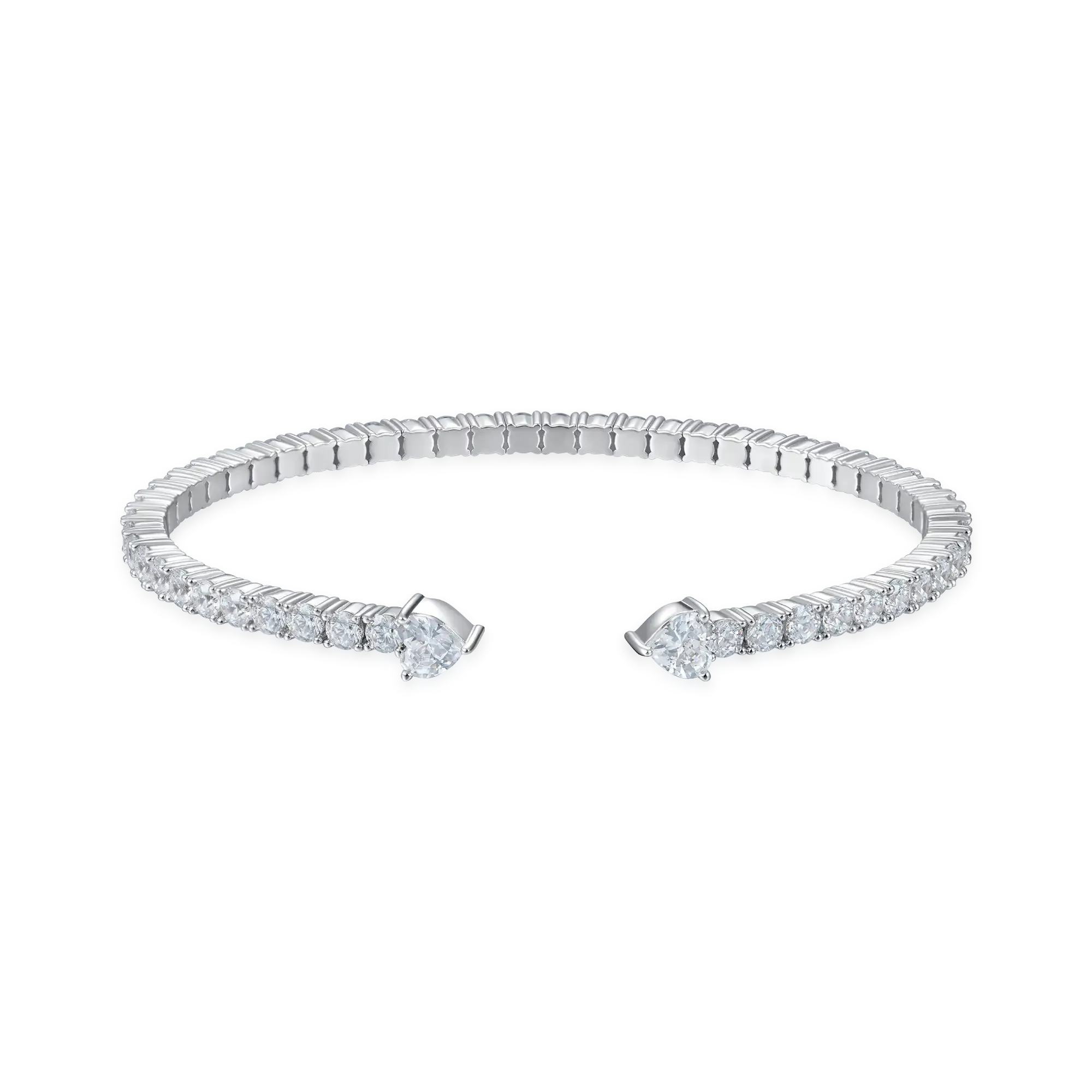 Women's Multiple Spring Tennis Bangle Bracelet