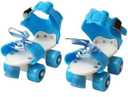 WON Roller Skates for Kids Age 5-12 Years Adjustable 4 Wheel Skating Shoes Very Smooth (Multi Color)