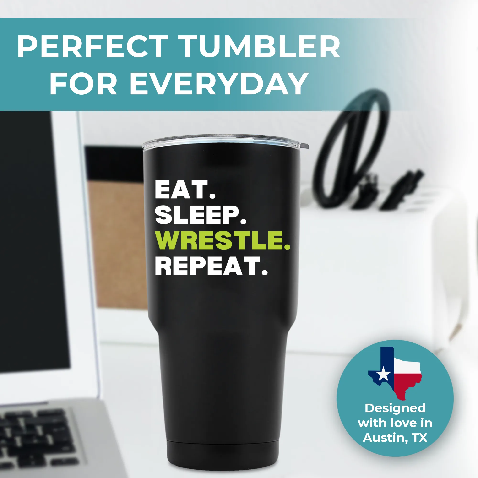 Wrestling Tumbler 30oz