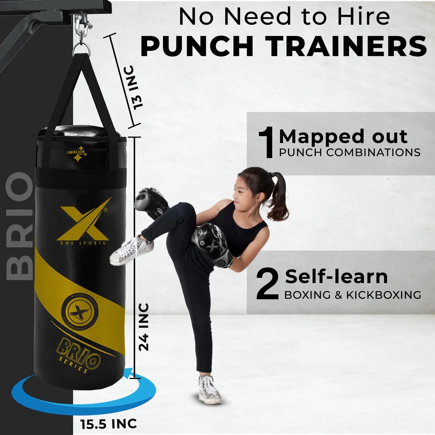 Xn8 Brio Punch Bag 3ft
