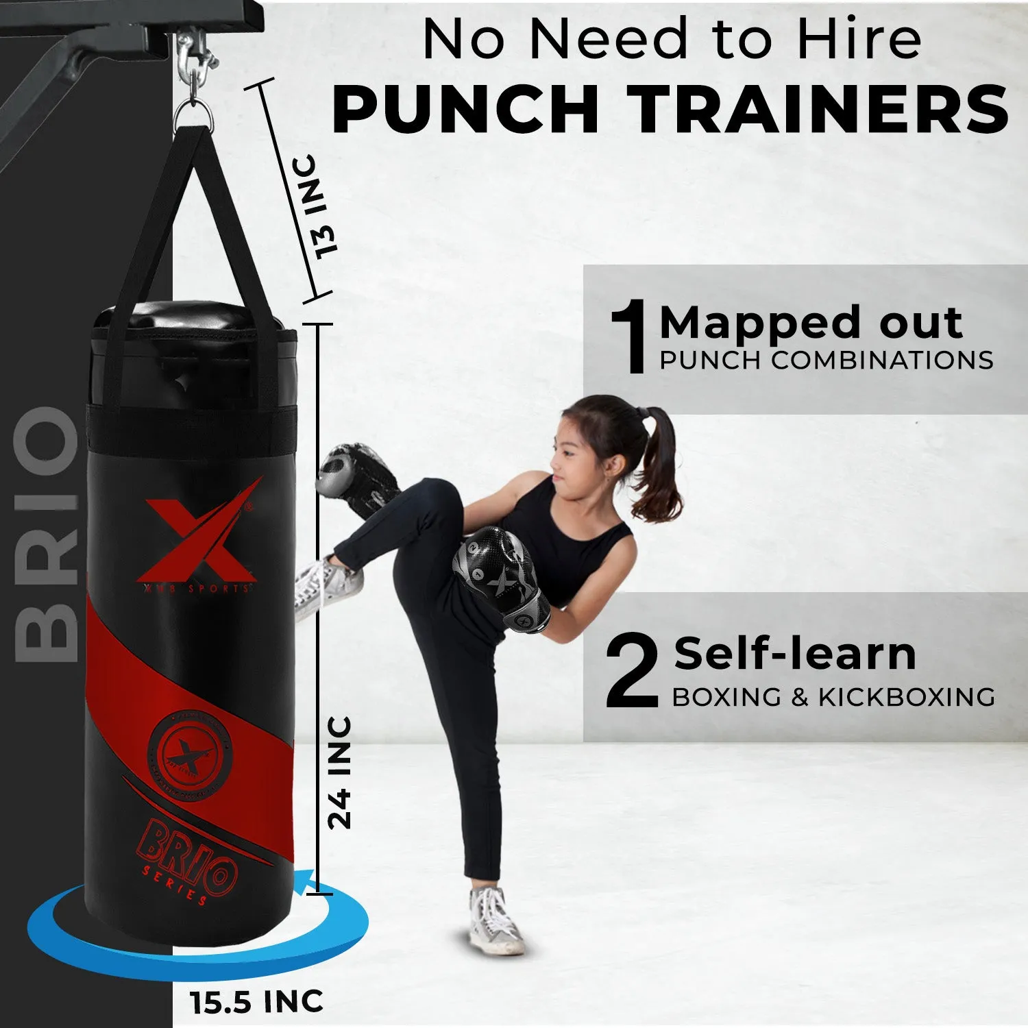 Xn8 Brio Punch Bag 3ft