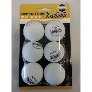 Yashima Table Tennis Balls 3 Star - 6 Pack