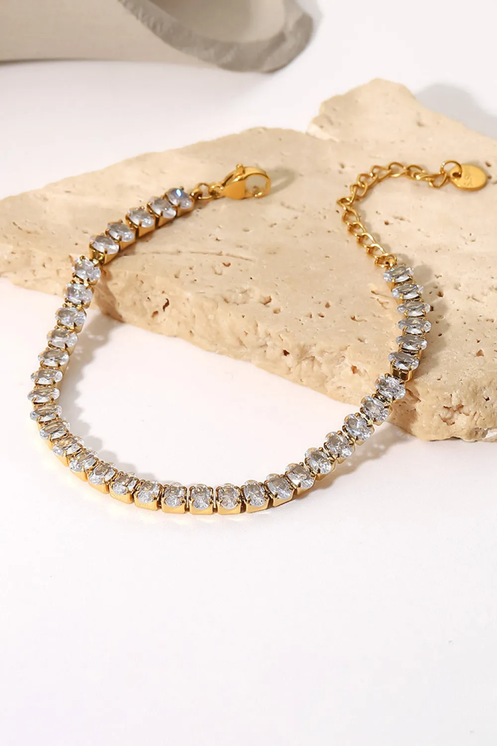 Zircon Tennis Link Bracelet
